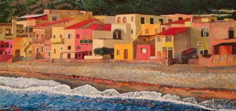 Tramonto su Varigotti - I Quadri di Mimmo